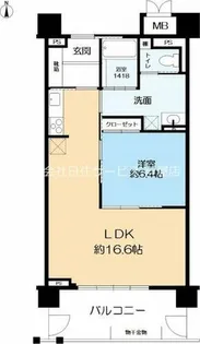 ザ・レジデンス芦屋スイート マリーナ・テラス棟【5階】の間取り