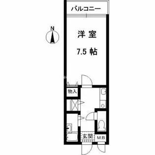カサ御影【5階】の間取り