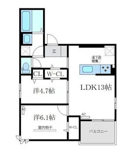 Ciliegio【1階】の間取り