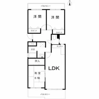 グランドメゾン六甲箕岡【1階】の間取り