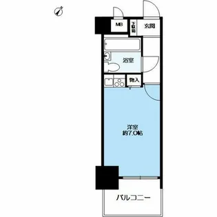 ニューブ神戸【7階】の間取り