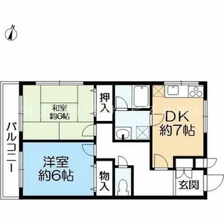 堂中ハイツ【2階】の間取り