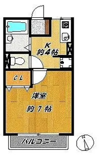 ルミエール池田【2階】の間取り