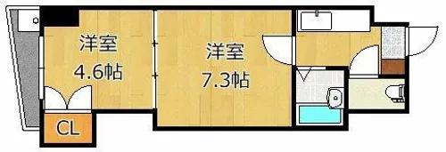 ロイヤルマキシム【0408号室】の間取り