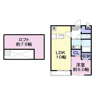 ライゼ諸福【2階】の間取り
