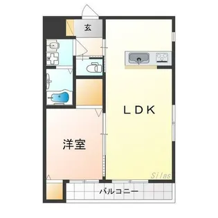 カサベルテ北花田 Ⅲ棟【1階】の間取り