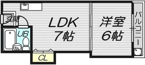 ベストレジデンス江坂A棟【1階】の間取り