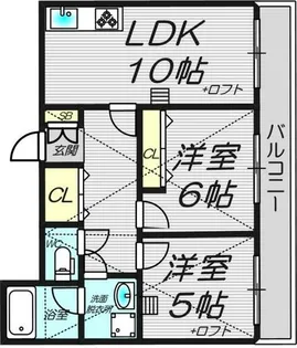 ベストレジデンス岸里【6階】の間取り