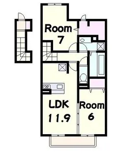 PressoKATATA【2階】の間取り