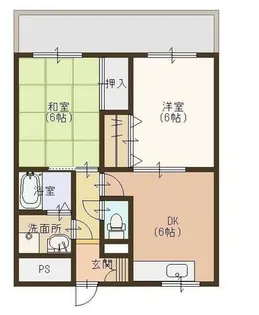 ハースイン久野部 (野洲市久野部)【2階】の間取り