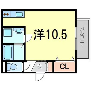 エスポワール【1階】の間取り
