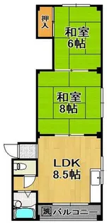 辰巳マンション【2階】の間取り