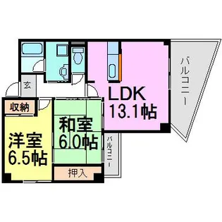 サンベリオ【5階】の間取り