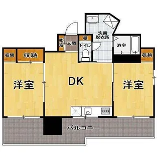 福岡県福岡市東区箱崎2丁目【マンション】の間取り
