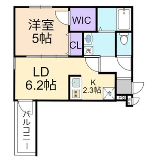 サクパレス諸福【2階】の間取り