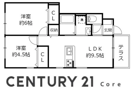 メゾン セーブル 野洲市行畑【1階】の間取り