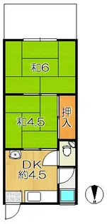 第1ミノコーポ【1階】の間取り