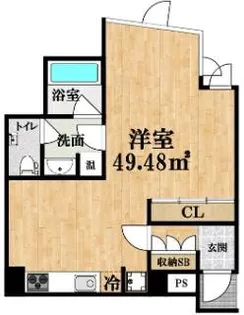 アリビオ上本町【6階】の間取り