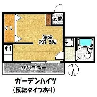 ガーデンハイツ【2階】の間取り