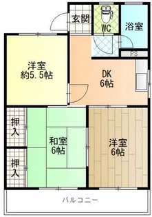 コーポ高木【2階】の間取り