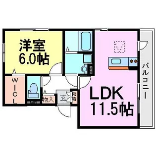 フォルトゥーナ【1階】の間取り