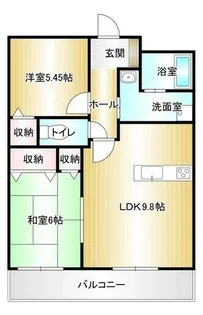 パークサイド立岩【202号室】の間取り