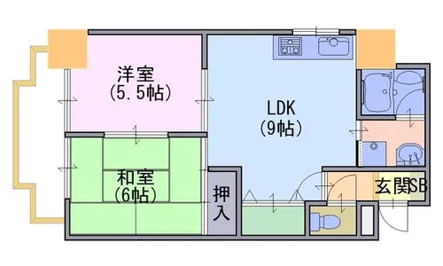 マンションエトワール【101号室】の間取り
