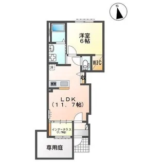 ルーチェ カルダ【1階】の間取り