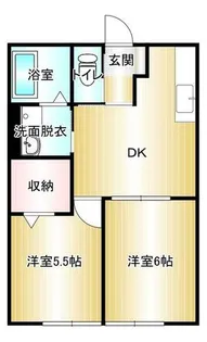 ローズコート【202号室】の間取り