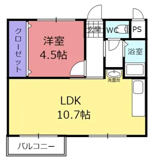 宏和マンション1号館【6階】の間取り
