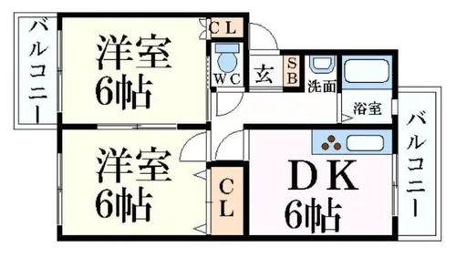 グリーンヒルズ土山【3階】の間取り