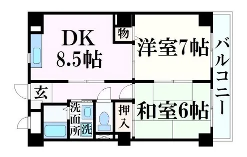 ピュア・エレガンス【4階】の間取り