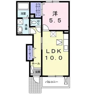 カーサ・ラ・ヴィ-タ 守山市阿村【1階】の間取り