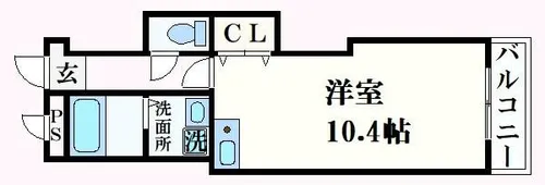 大栄・姫路北条レジデンス【3階】の間取り