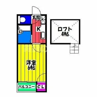 エスポワール竹下【1階】の間取り