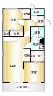 ローズコート【201号室】の間取り