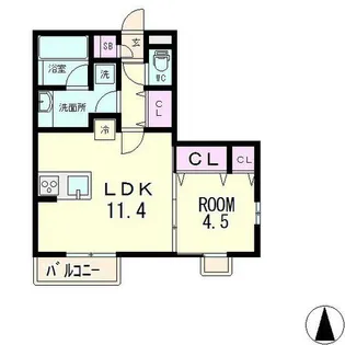 ル・パルファン【2階】の間取り