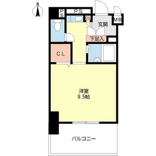 ジョイフル名古屋駅前【1003号室】の間取り