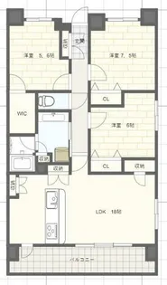 ワコーレ姫路城巽ガーデンズ【13階】の間取り
