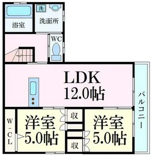 兵庫県姫路市広畑区才【アパート】の間取り
