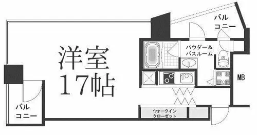 ザ・タワー大阪レジデンス【5階】の間取り