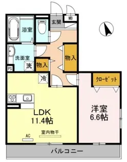 THE RESIDENCE 姫路神屋町【1階】の間取り