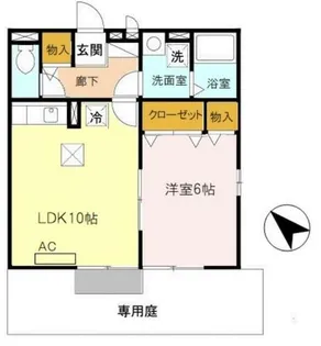 モナリエ【1階】の間取り