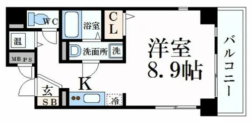サクシード姫路駅南【1階】の間取り