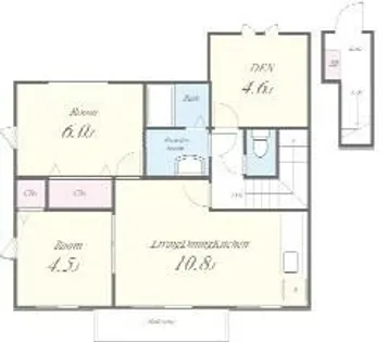 リバーサイドヴィラ東館【2階】の間取り