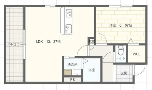 エレアージュ姫路駅南【2階】の間取り