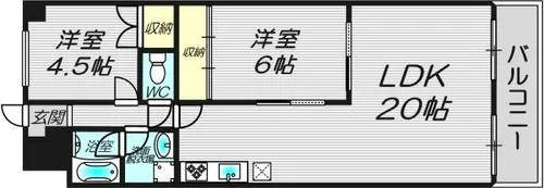 ベストレジデンス青山【2階】の間取り