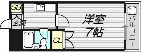 ベストレジデンス瓢箪山【2階】の間取り