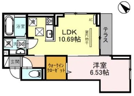 ボナールゲート【1階】の間取り
