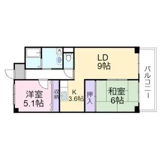 サンクレール鴻池【8階】の間取り